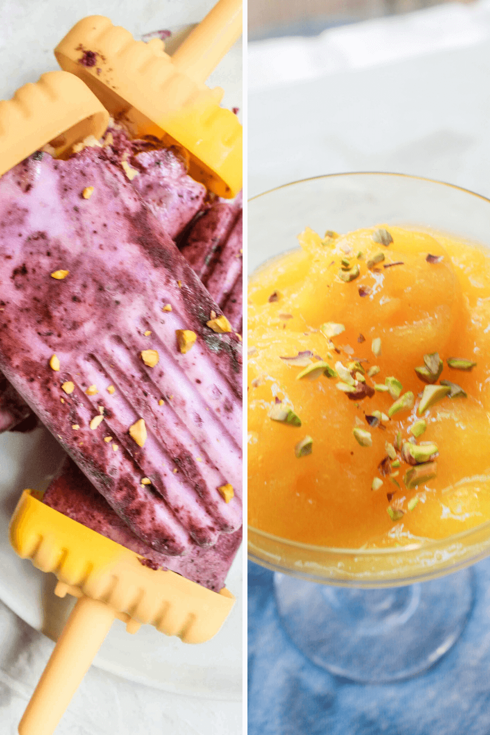 Get creative with frozen fruit and make something other than a smoothie The two recipes are perfect healthy treats that you can have for a snack or dessert! #vegandessert #frozenfruit #cleansnacks