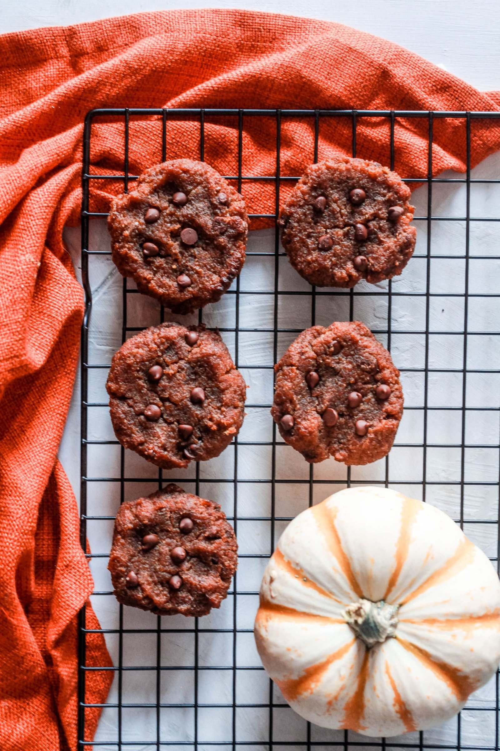 Almond Flour Pumpkin Chocolate Chip Cookies