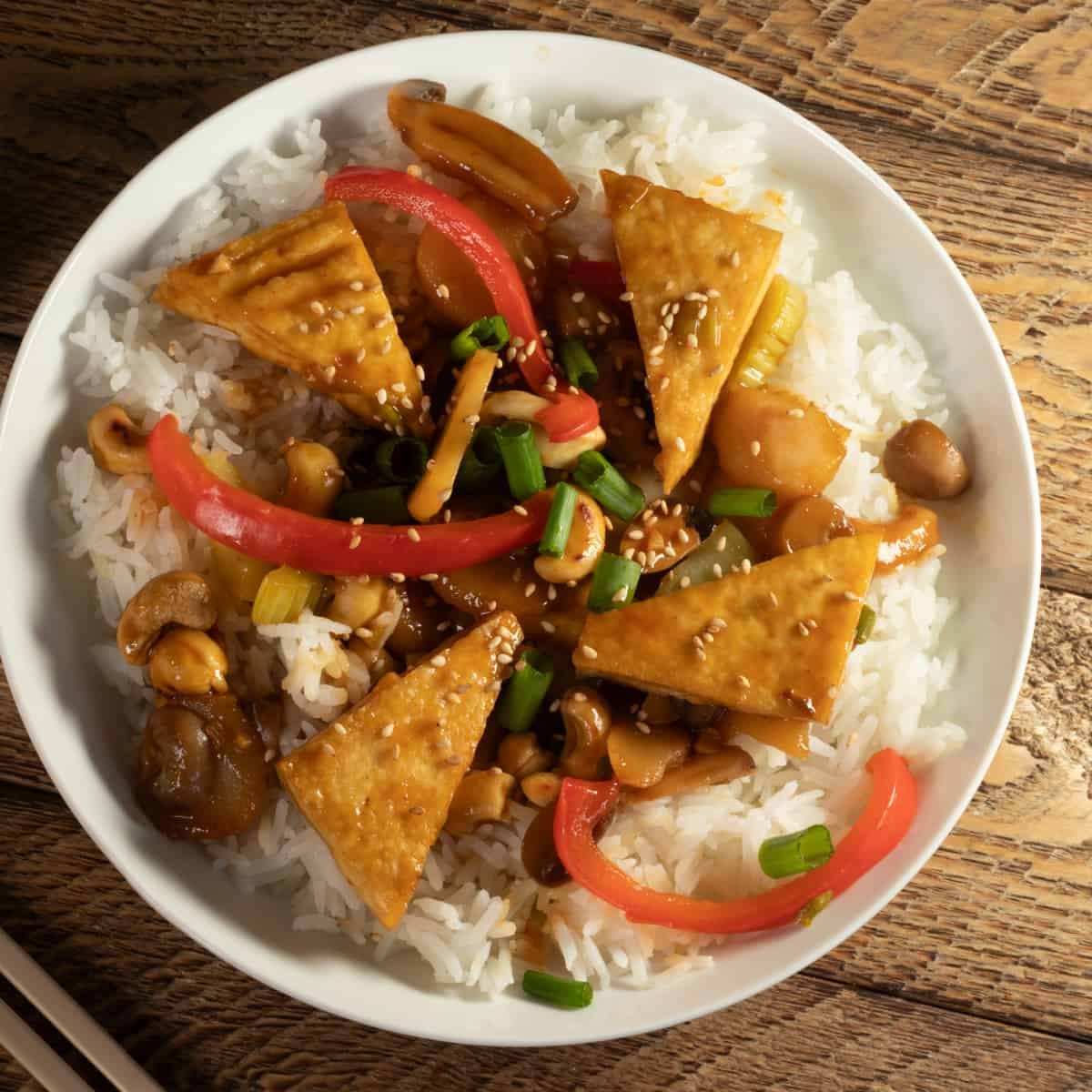 Vegan Cashew Chicken