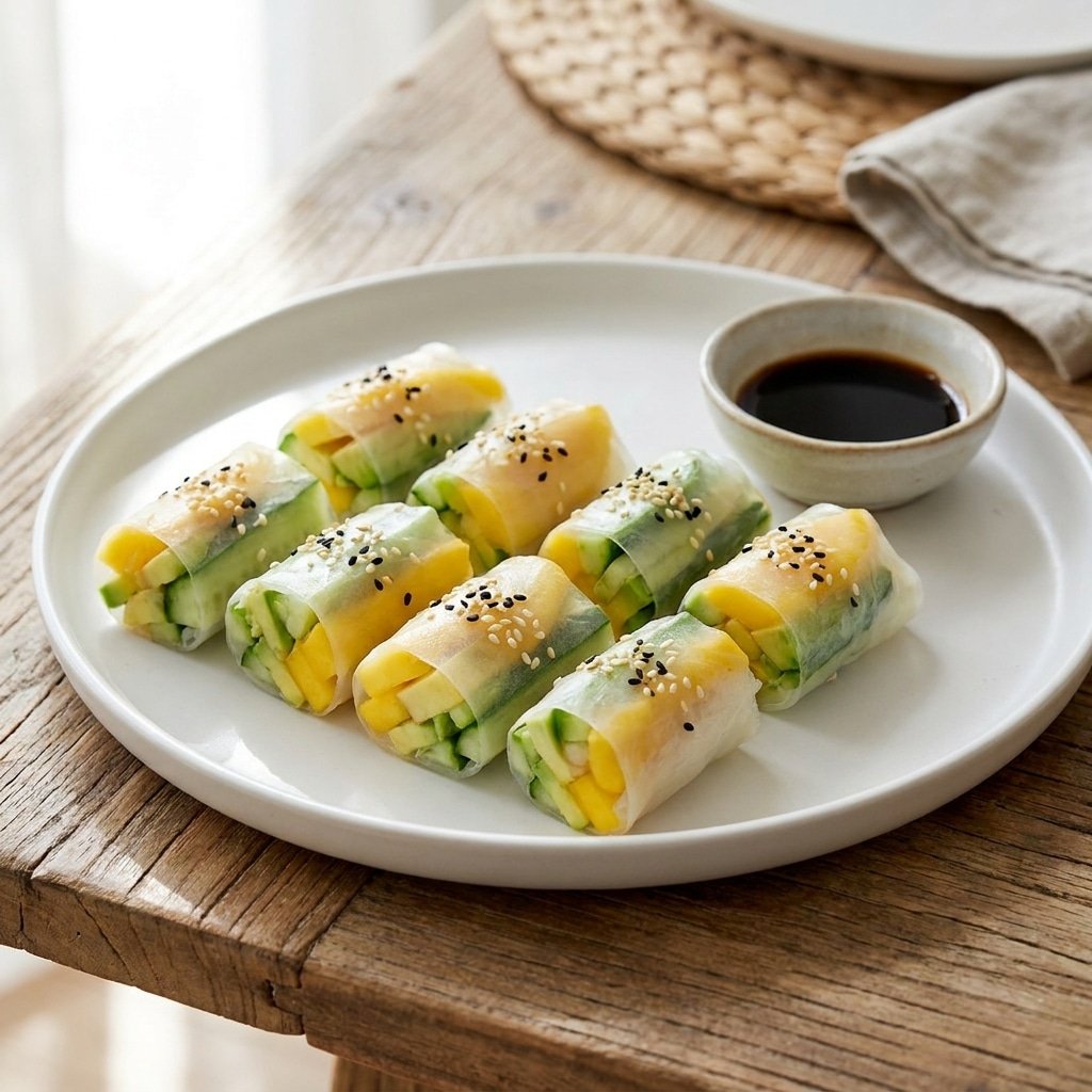 Sushi without seaweed on a plate.
